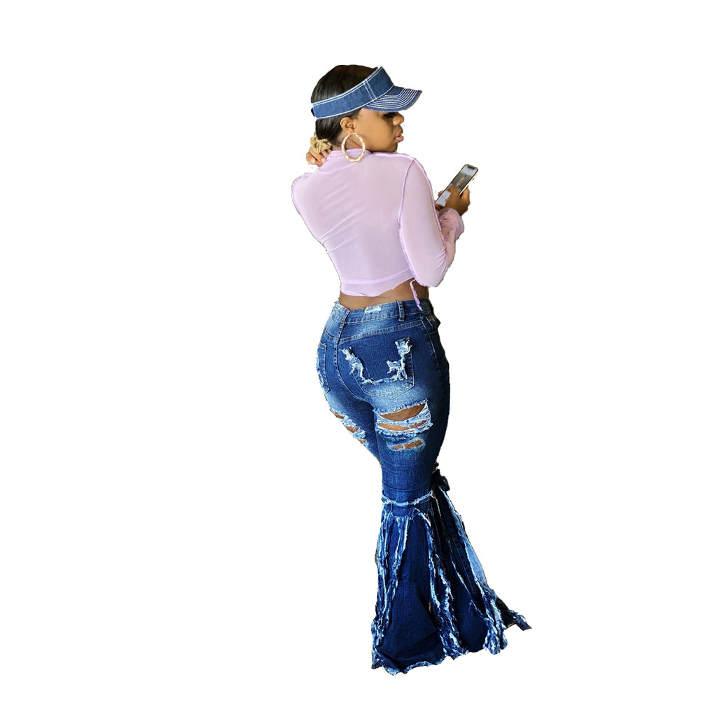 Women Ripped Jeans Pants