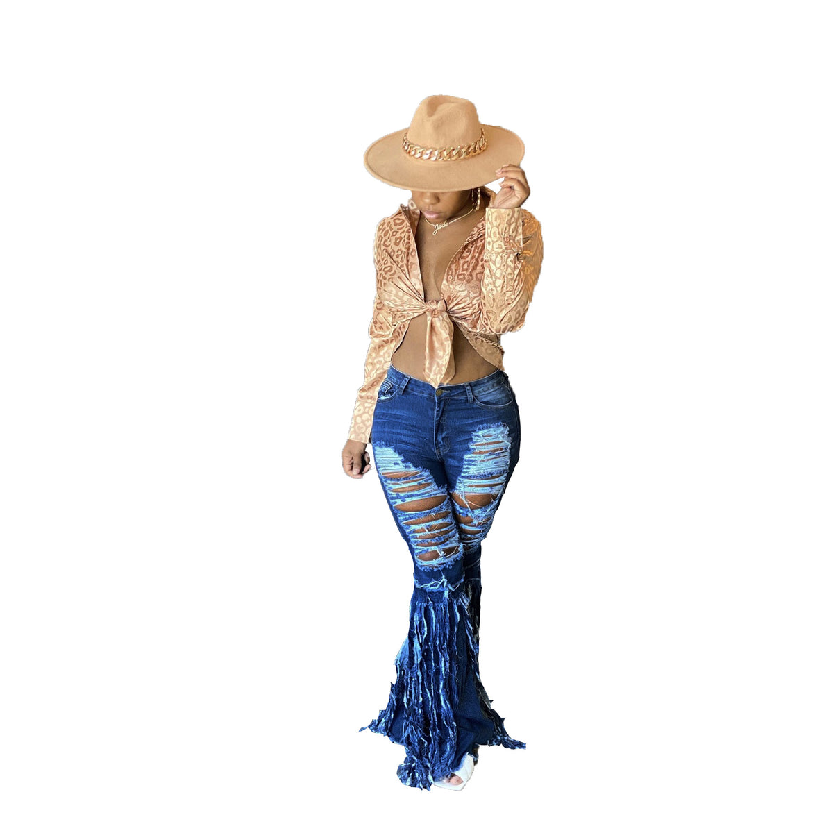 Women Ripped Jeans Pants
