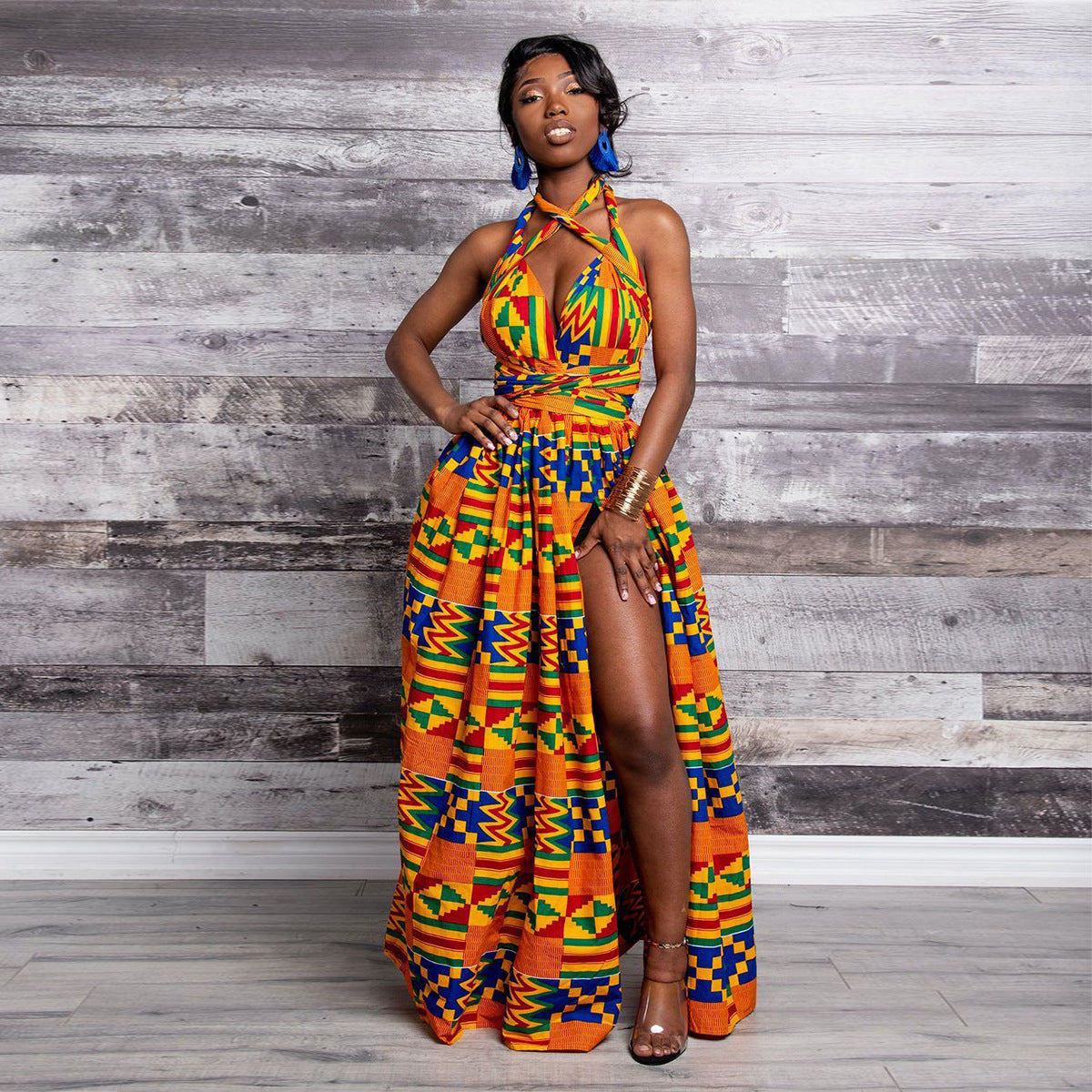 Stylish Multi color Print Dress