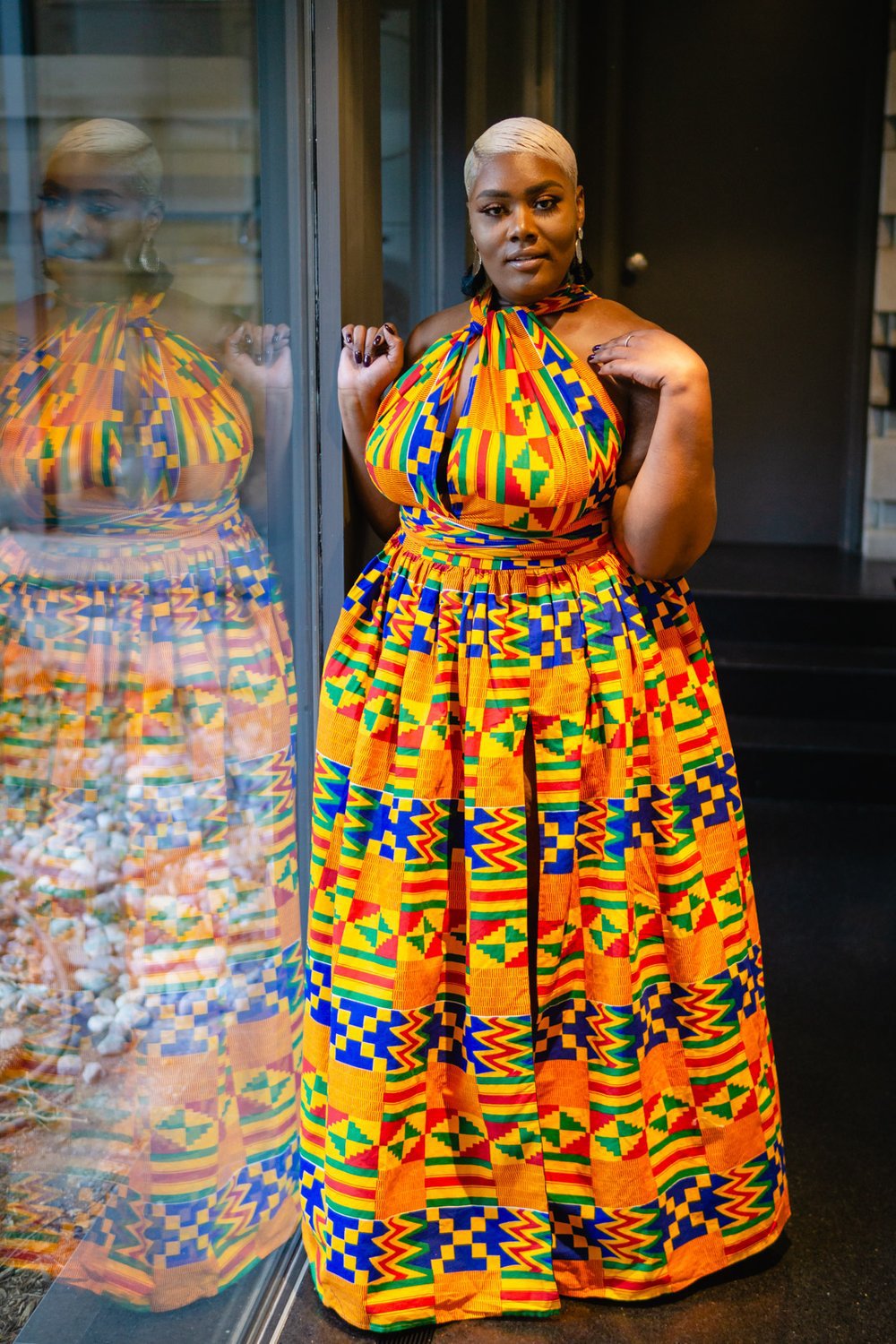 Stylish Multi color Print Dress