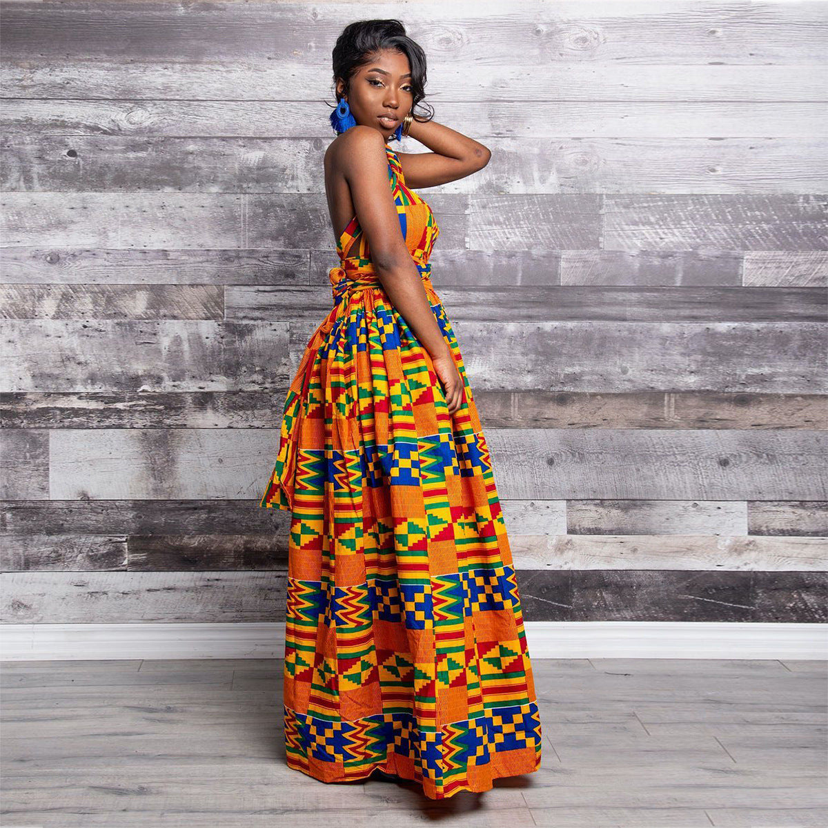 Stylish Multi color Print Dress