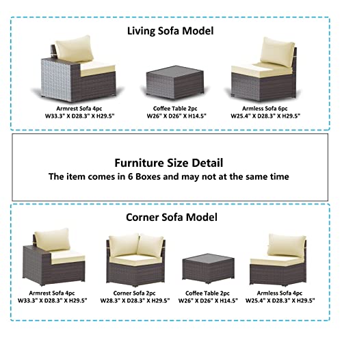 ASJMR Outdoor Patio Furniture Set with Fire Pit Table, 13 Pieces Outdoor Furniture Set Patio Sectional Sofa w/43in Propane Fire Pit, PE Wicker Rattan Patio Conversation Sets - Grey