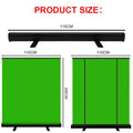 Studio/Photography 3.5ft/4.9ft Green Screen Background Collapsible Chromakey Backdrop Aluminium Case for Virtual StudioGame