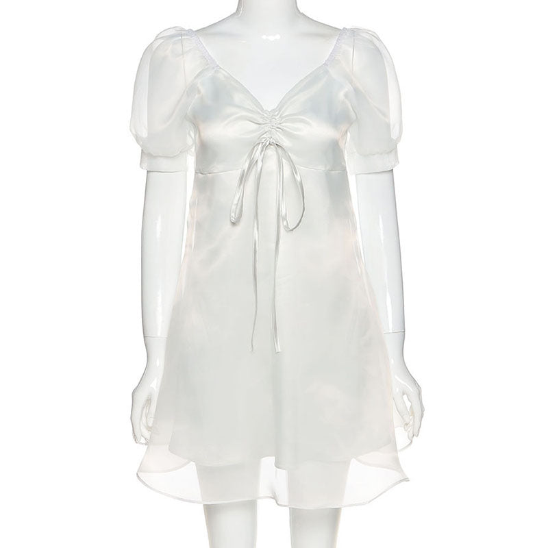 V-neck Short Sleeve Dress
