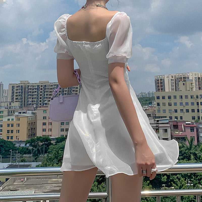 V-neck Short Sleeve Dress