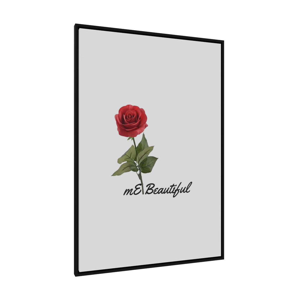 me Beautiful Matte Canvas Black Framed 24x36