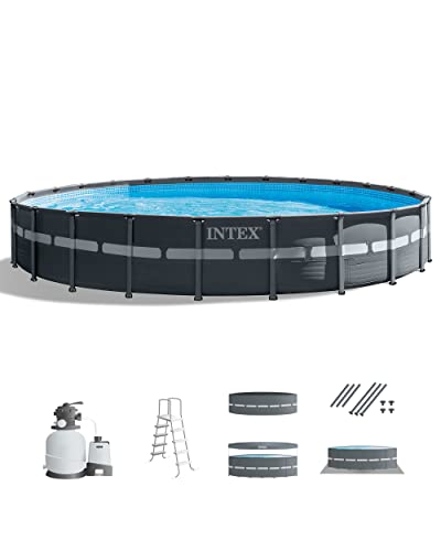 INTEX 26325EH Ultra XTR Deluxe Above Ground Swimming Pool Set: 16ft x 48in – Includes 1500 GPH Cartridge Sand Filter Pump – SuperTough Puncture Resistant – Rust Resistant – Easy to Assemble