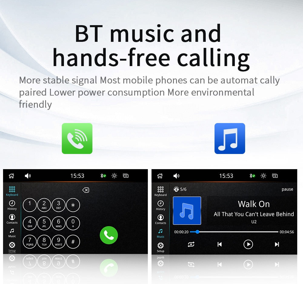 Portable Car MP5 Player Wireless Carplay Monitor Android Auto 7 Inch Touch Screen Bluetooth Universal Multimedia Stereo