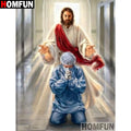 HOMFUN Full Square/Round Drill 5D DIY Diamond Painting "Religious figure" Embroidery Cross Stitch 5D Home Decor Gift A30083