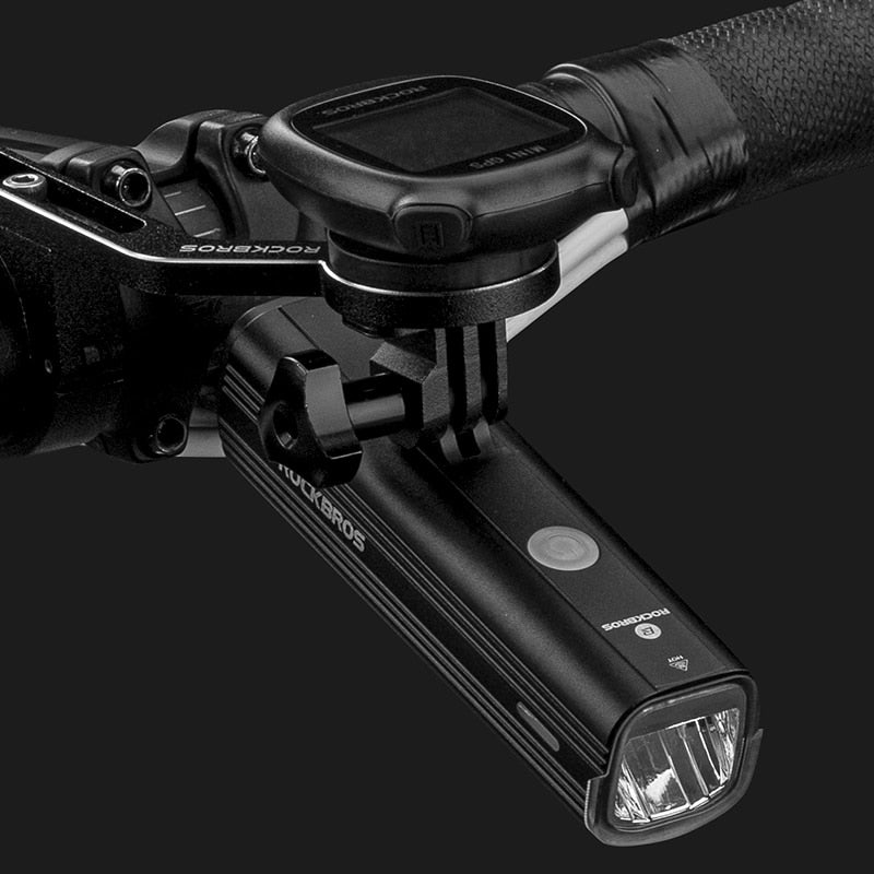 ROCKBROS Bike Front Light Rainproof USB Rechargeable Bicycle Light 1000LM Cycling Headlight LED 4800mAh Flashlight MTB Bike Lamp