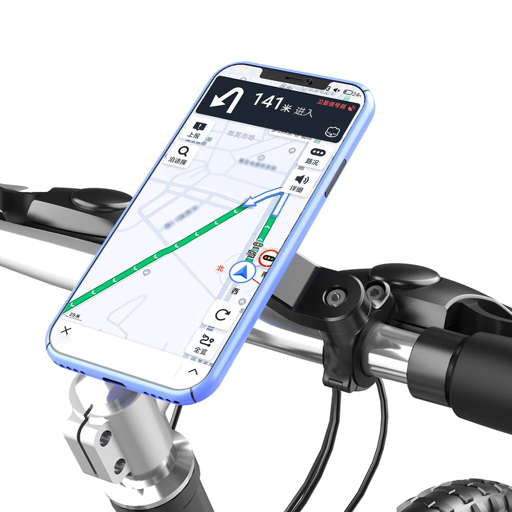 Bike Phone Bracket Holder Adjustable Navigation Phone Stand MTB Scooter Motorcycle Handlebar Support Rack Cycling Accessories