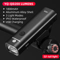ROCKBROS Bike Light Headlight Bicycle Handlebar Front Lamp MTB Rode Cycling USB Rechargeable Flashlight Safety Tail Light