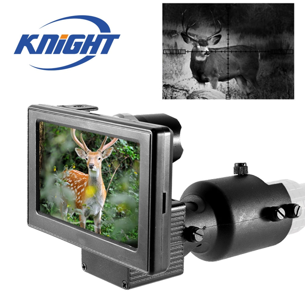 Night Vision Riflescope HD 1080P 4.3 Inch Display Siamese Scopes Video Cameras Infrared Illuminator Tactical Hunting Night Scope