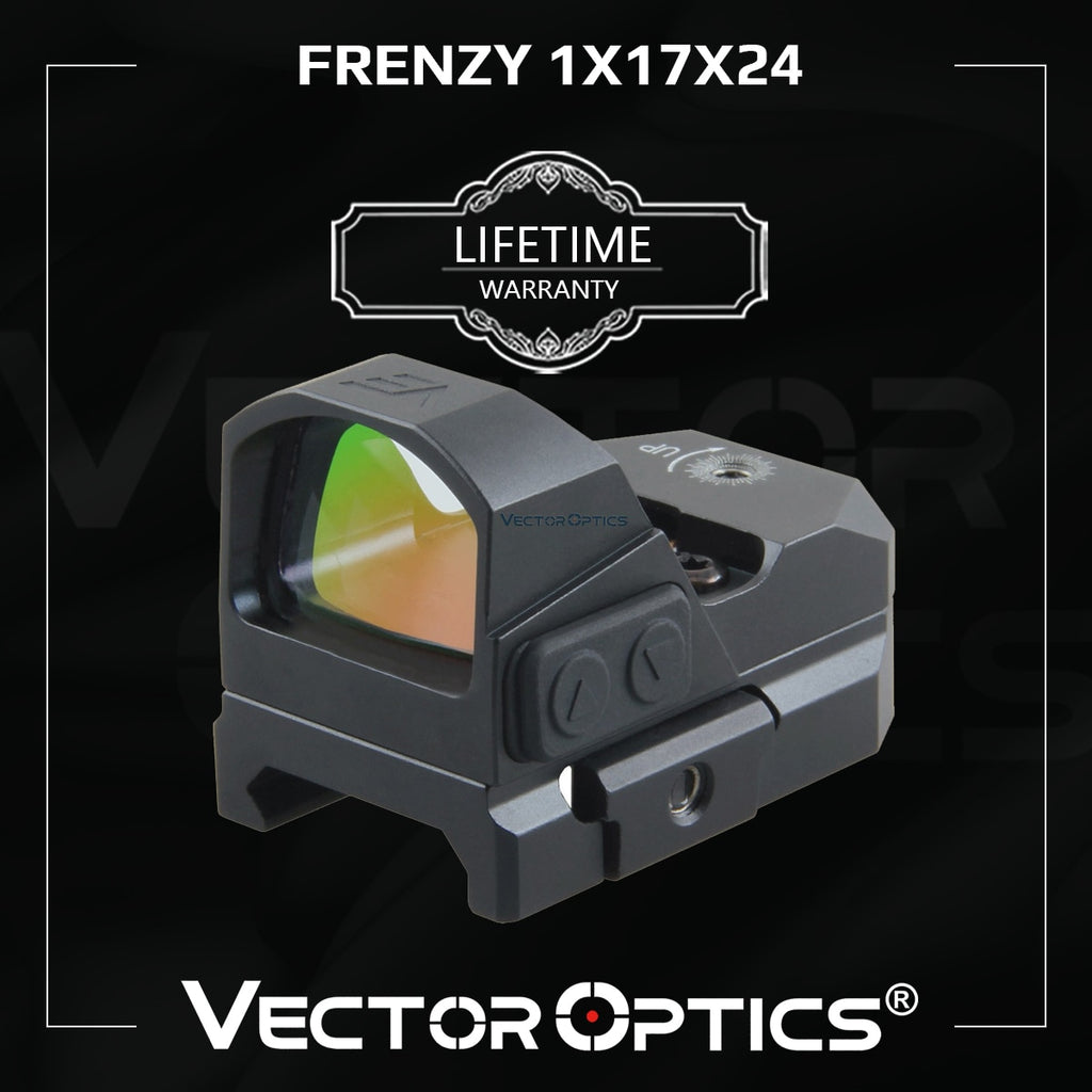 Vector Optics Frenzy 1x17x24 Red Dot Scope Pistol Handgun Sight IPX6 Water Proof Fit 21mm Picatinny GLOCK 17 19 9mm AR15 M4 AK