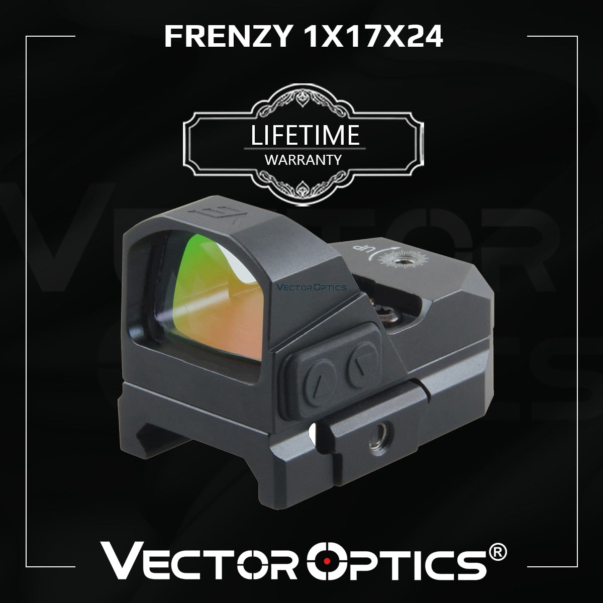 Vector Optics Frenzy 1x17x24 Red Dot Scope Pistol Handgun Sight IPX6 Water Proof Fit 21mm Picatinny GLOCK 17 19 9mm AR15 M4 AK