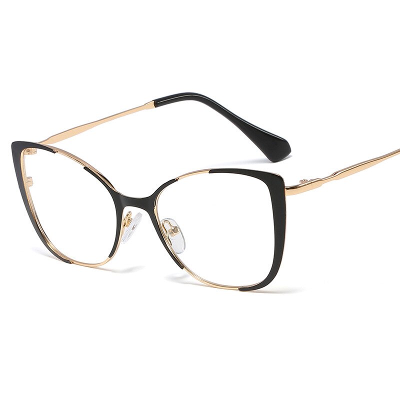 Fashion Cat Eye Half Frame Glasses Frames Men Women Luxury Brand Designer Optical Vintage Goggle Computer Glasses For Female