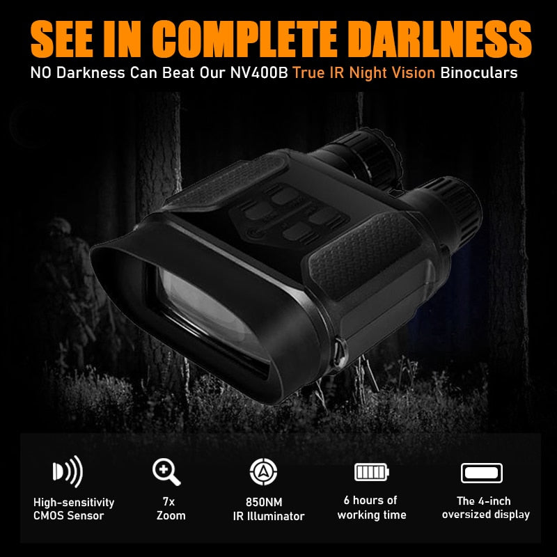 NV400B 7X31 Infared Digital Hunting Night Vision Binoculars 2.0 LCD Military Day Night NV Goggles Telescope IR Binocular Hunter