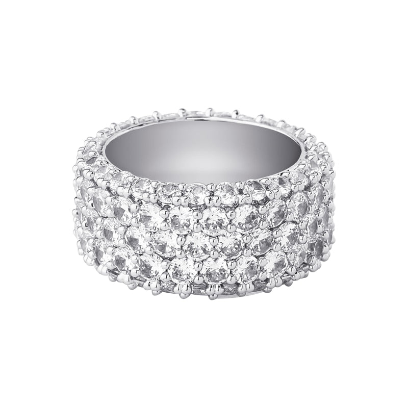 TOPGRILLZ  Iced Out Full Cubic Bling  Rings