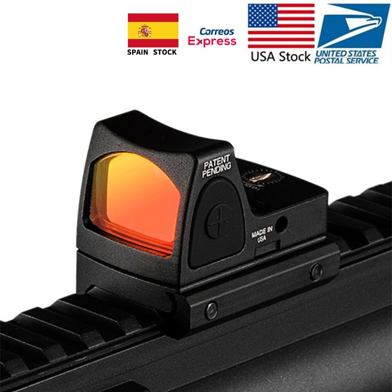 US Stock Mini RMR Red Dot Sight Collimator Glock Rifle Reflex Sight Scope Voor Airsoft Hunting Handgun