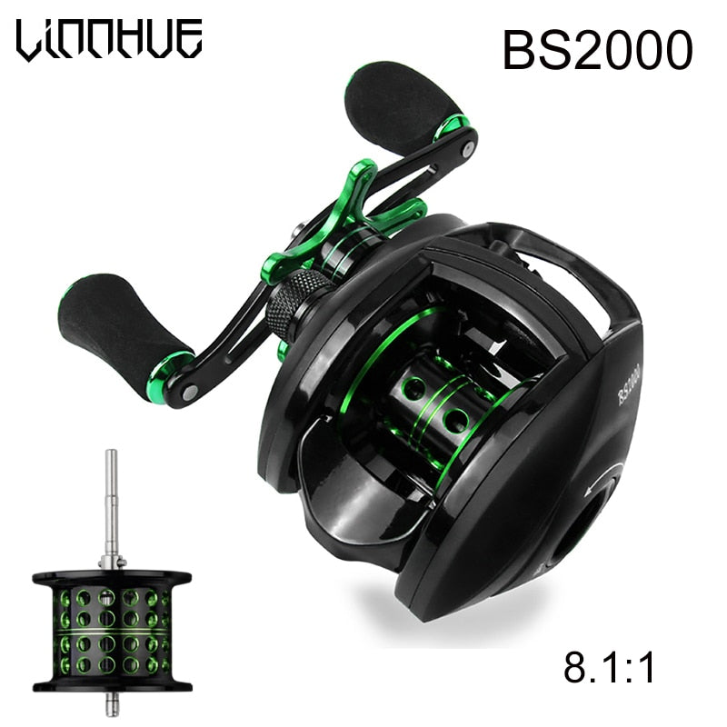 Baitcasting Reel BS2000 8.1:1 High Speed Fishing Reel 8KG Max Drag