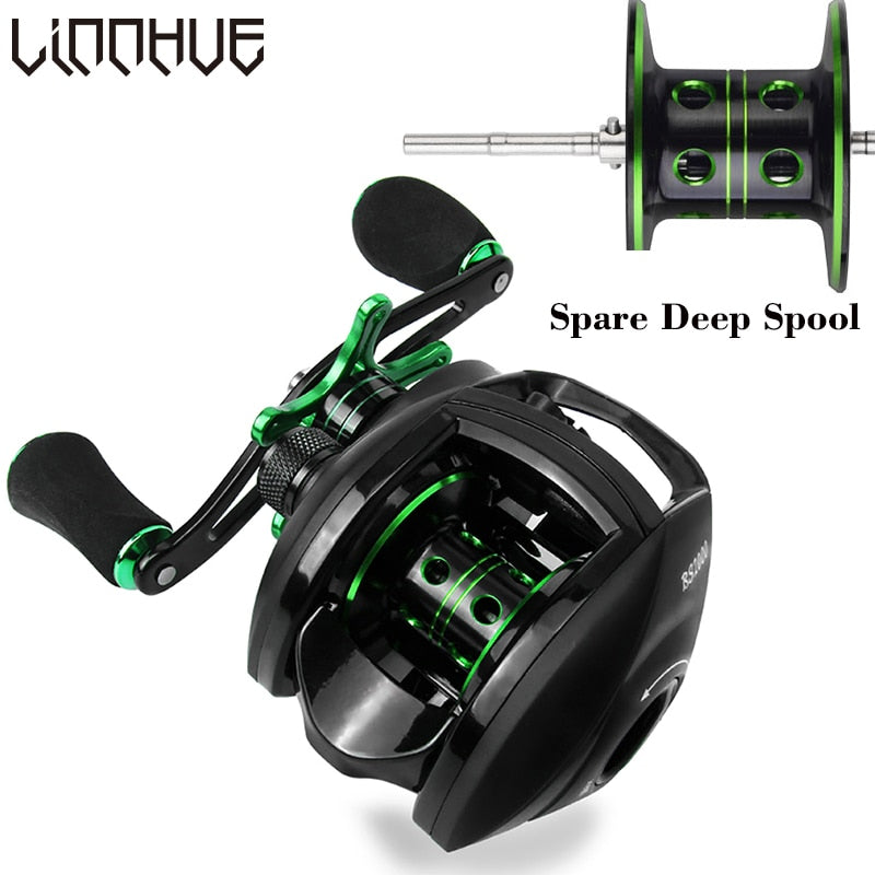 Baitcasting Reel BS2000 8.1:1 High Speed Fishing Reel 8KG Max Drag