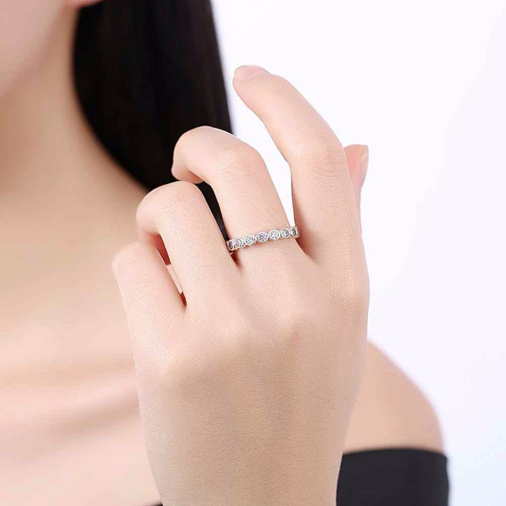 Silver Engagement Ring
