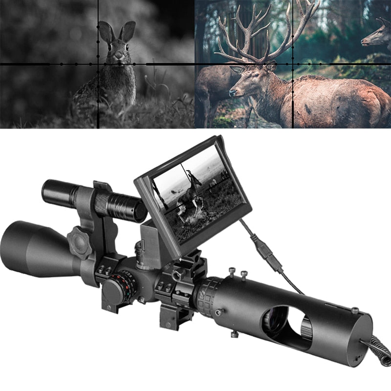 Night Vision Scopes Hunting Optics Sight Tactical 850nm Infrared LED IR Infrared Camera Waterproof Night Vision Device Hunting
