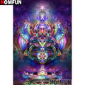 HOMFUN Full Square/Round Drill 5D DIY Diamond Painting "Religious Buddha" Embroidery Cross Stitch 5D Home Decor Gift A13961
