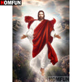 HOMFUN 5D Diamond Painting Full Drill Diamond Embroidery "Religious Jesus" Picture Of Rhinestone Handmade Home Decor A26137