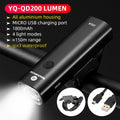 ROCKBROS Bike Light Rainproof USB Rechargeable LED 2000mAh MTB Front Lamp Headlight Aluminum Ultralight Flashlight Bicycle Light