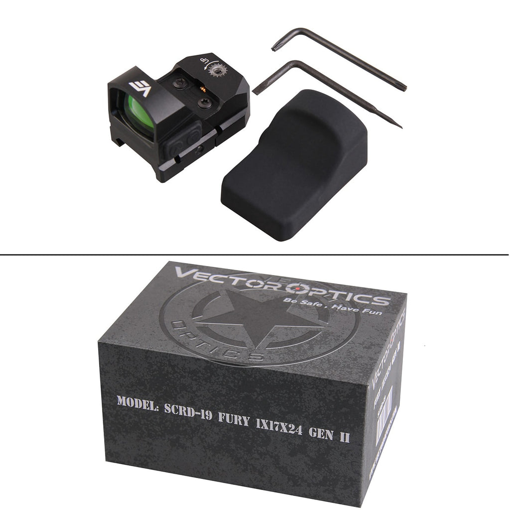 Vector Optics Frenzy 1x17x24 Red Dot Scope Pistol Handgun Sight IPX6 Water Proof Fit 21mm Picatinny GLOCK 17 19 9mm AR15 M4 AK