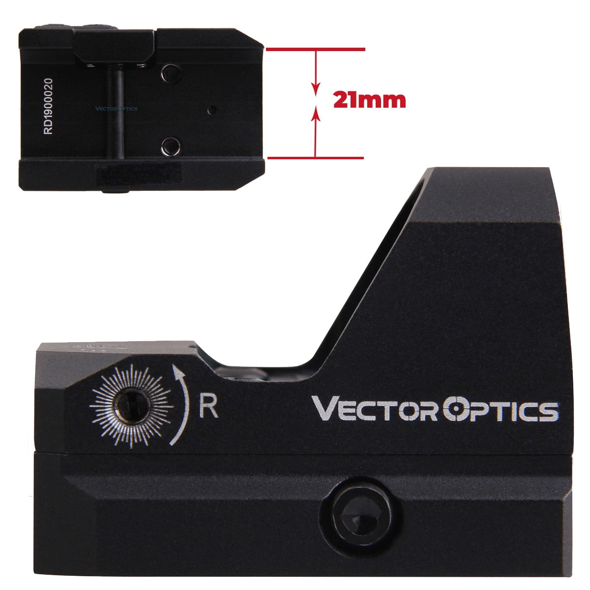 Vector Optics Frenzy 1x17x24 Red Dot Scope Pistol Handgun Sight IPX6 Water Proof Fit 21mm Picatinny GLOCK 17 19 9mm AR15 M4 AK