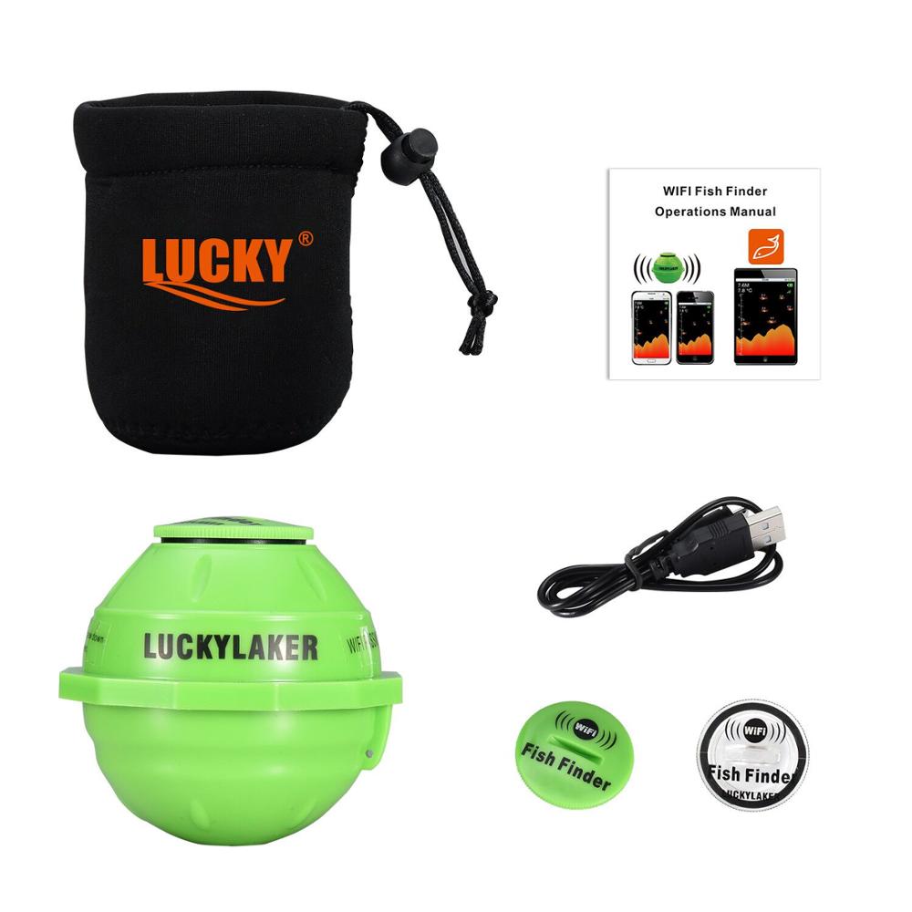 Lucky FF916 Sonar Wireless WIFI Fish Finder 70M Echo Sounder Detect Finder fishing for Lake Sea Fishing IOS&amp; Android