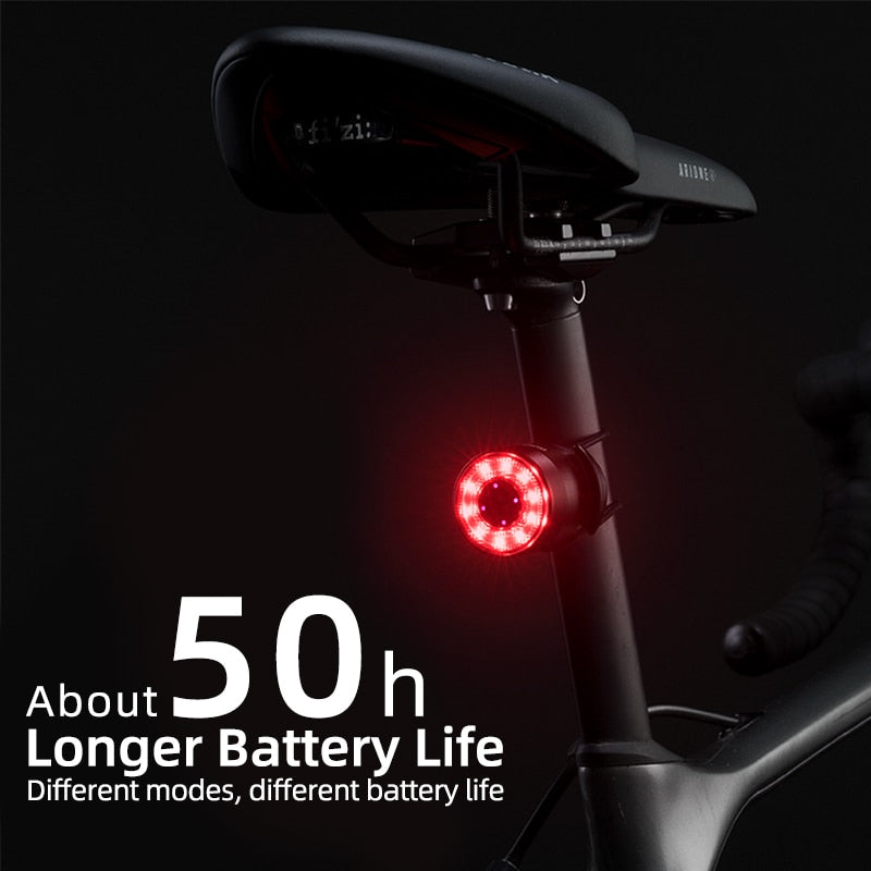 ROCKBROS Bike Light Headlight Bicycle Handlebar Front Lamp MTB Rode Cycling USB Rechargeable Flashlight Safety Tail Light