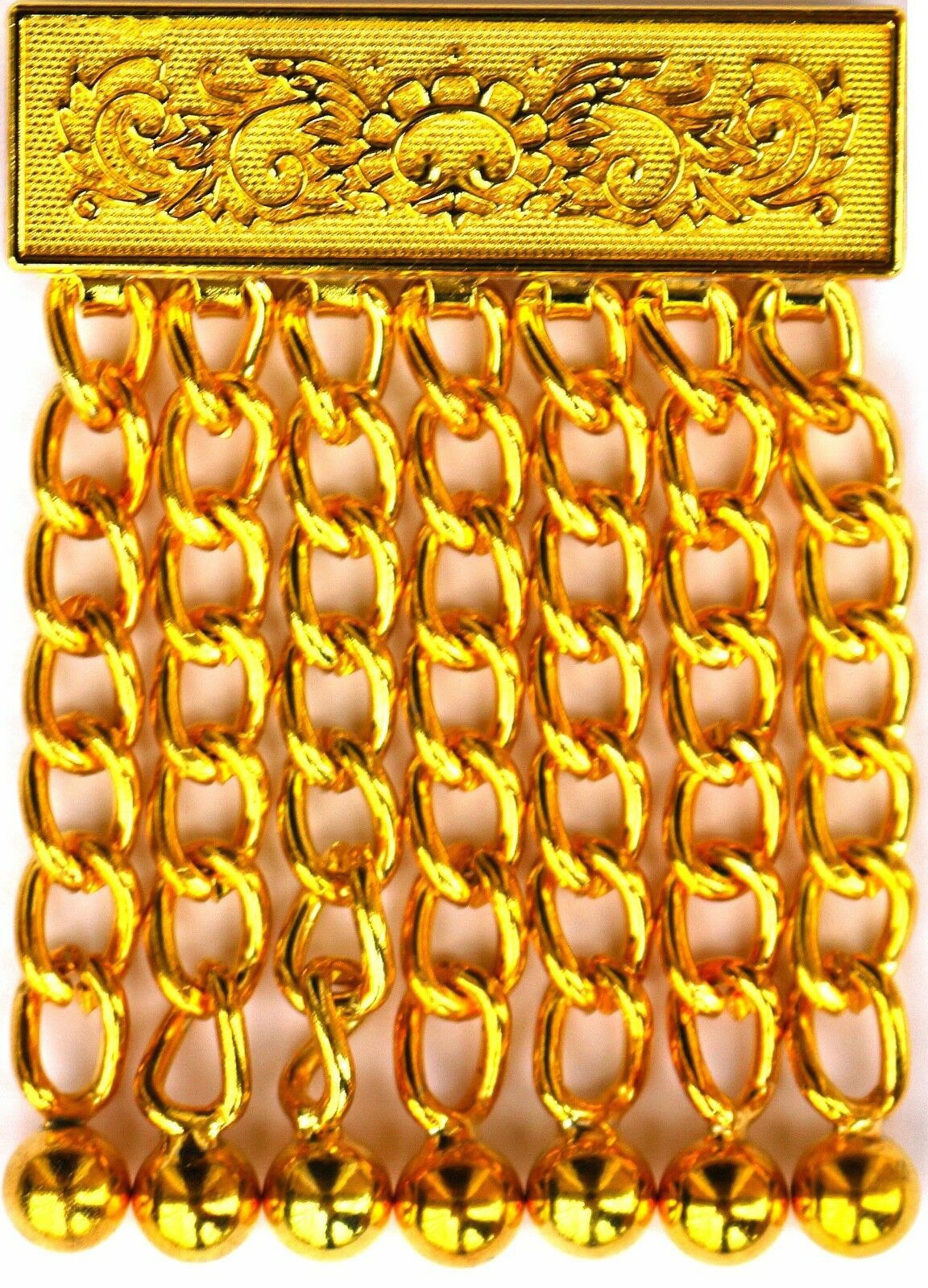 MASONIC REGALIA Metal Apron GOLDEN Tassel Gilt style