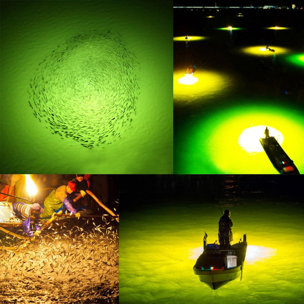 Waterproof Underwater Fishing LED Lure Light Night Fish Attracting Light fishing light underwater Attract Fish Lure