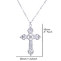Gothic Religious Jesus Cross Pendant Grunge Necklaces Crucifix Aesthetic Collier Croix For Women Men Mystical Gift Jewelry