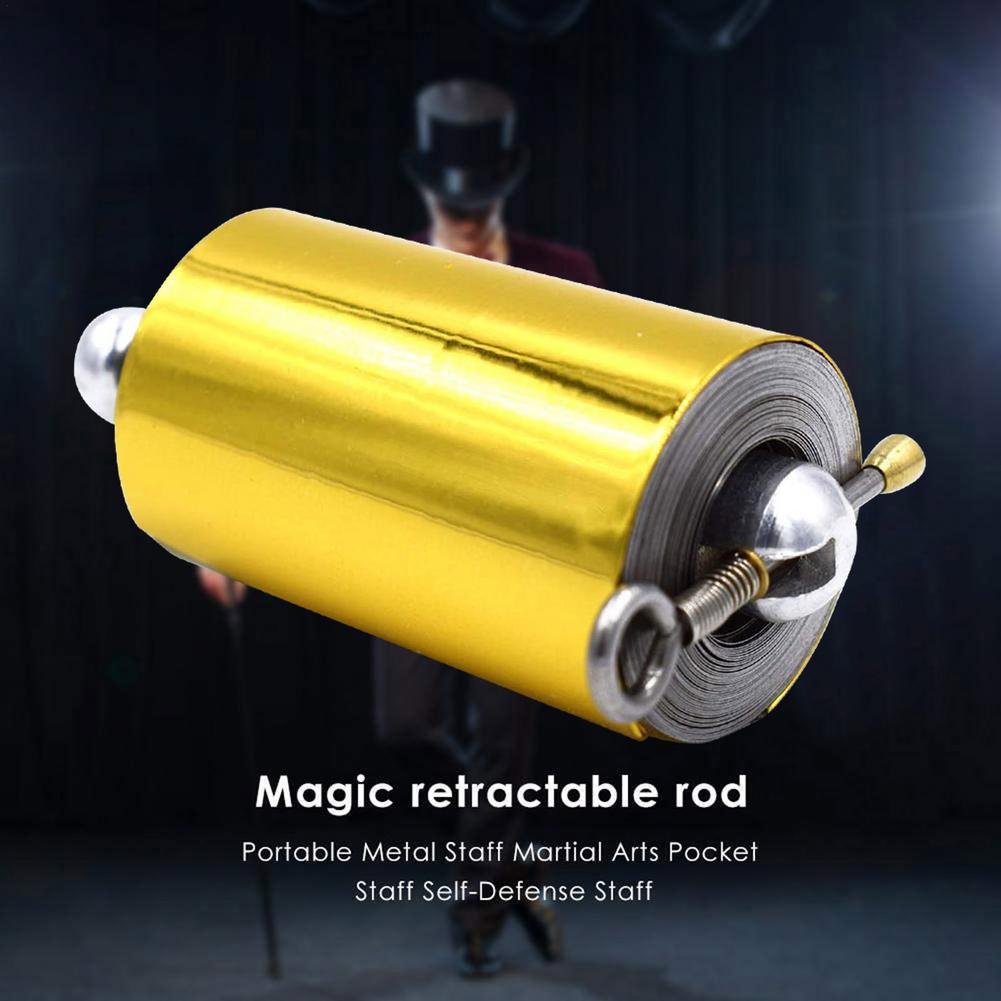 New Fantastic Durable Silent Light Weight Tricks Cane Telescopic Bat On Self-defense Stick Silver 1.1Meters