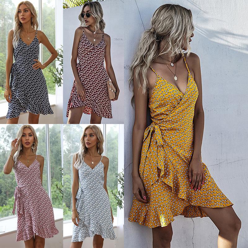 Casual Slim Fit Suspender Dress