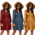 V-neck Long Sleeve Dress