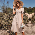 V-neck Short Sleeve Dress