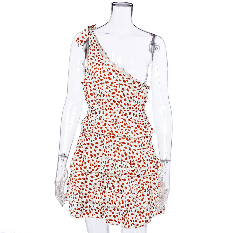 One Shoulder Slim Dress