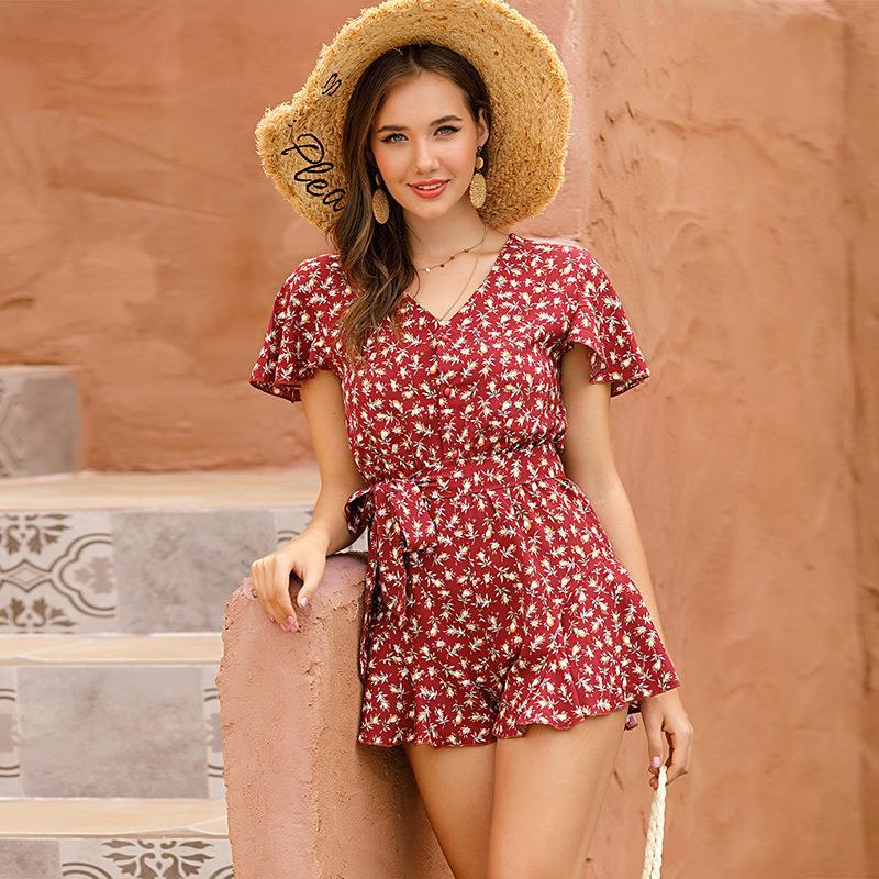 Flower Printed Jumpsuit