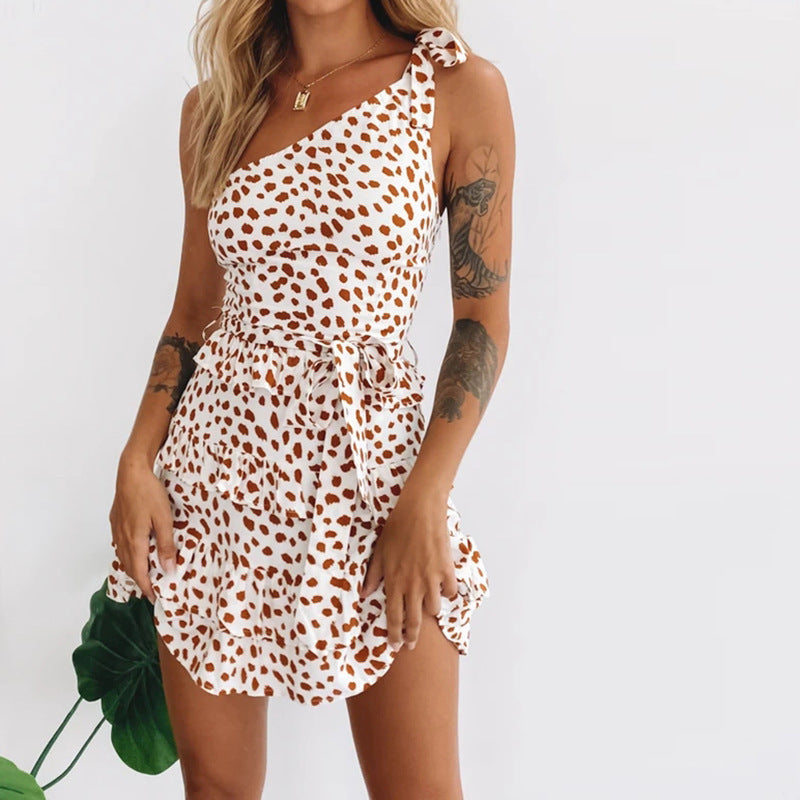 One Shoulder Slim Dress