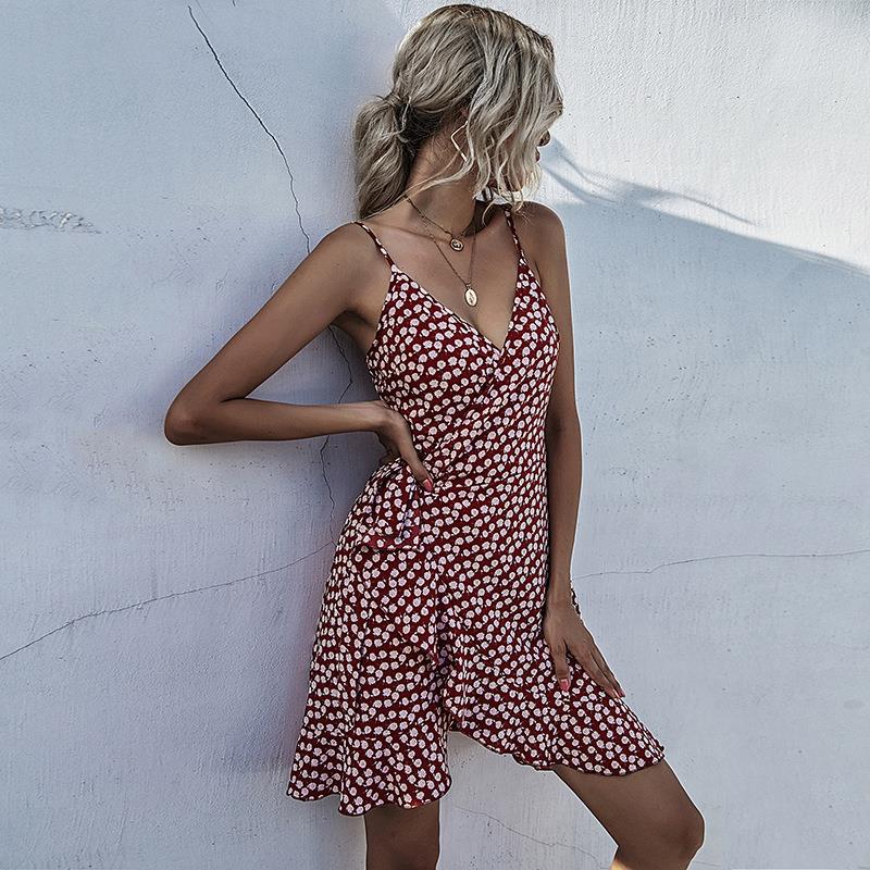 Casual Slim Fit Suspender Dress