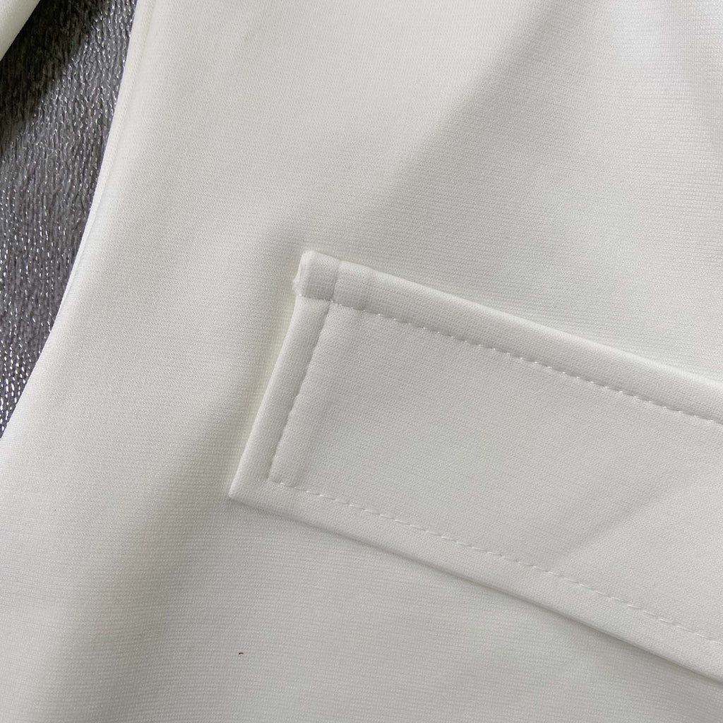 One-Piece Collar Two-Piece Commuting Suit with Dress Pants