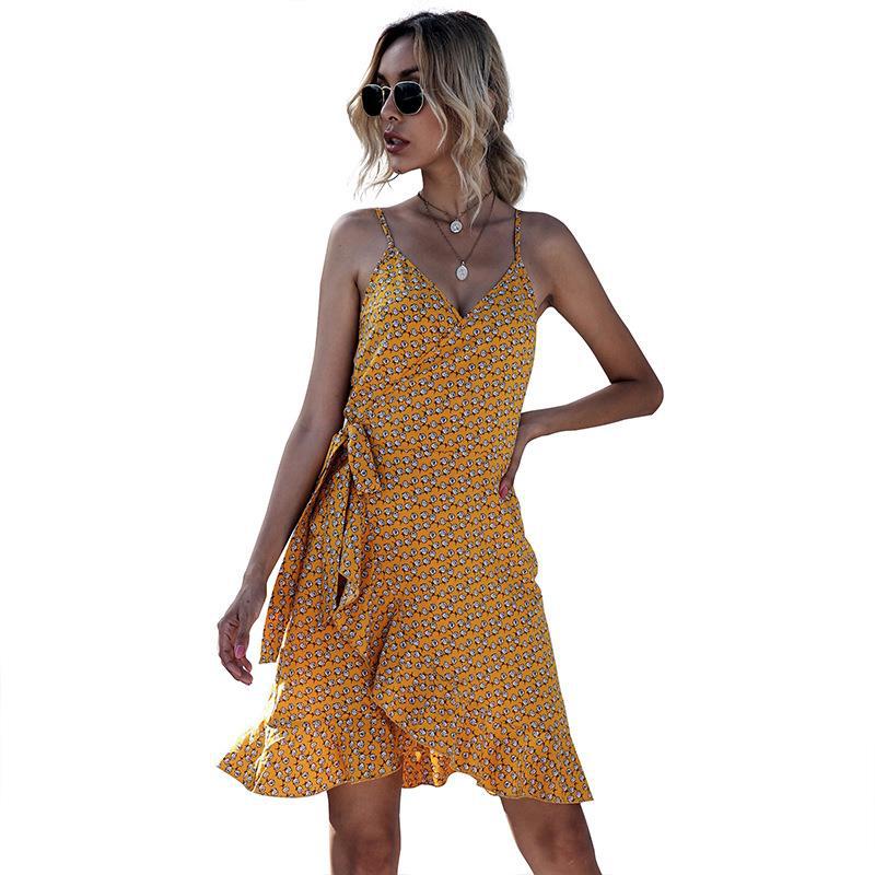 Casual Slim Fit Suspender Dress