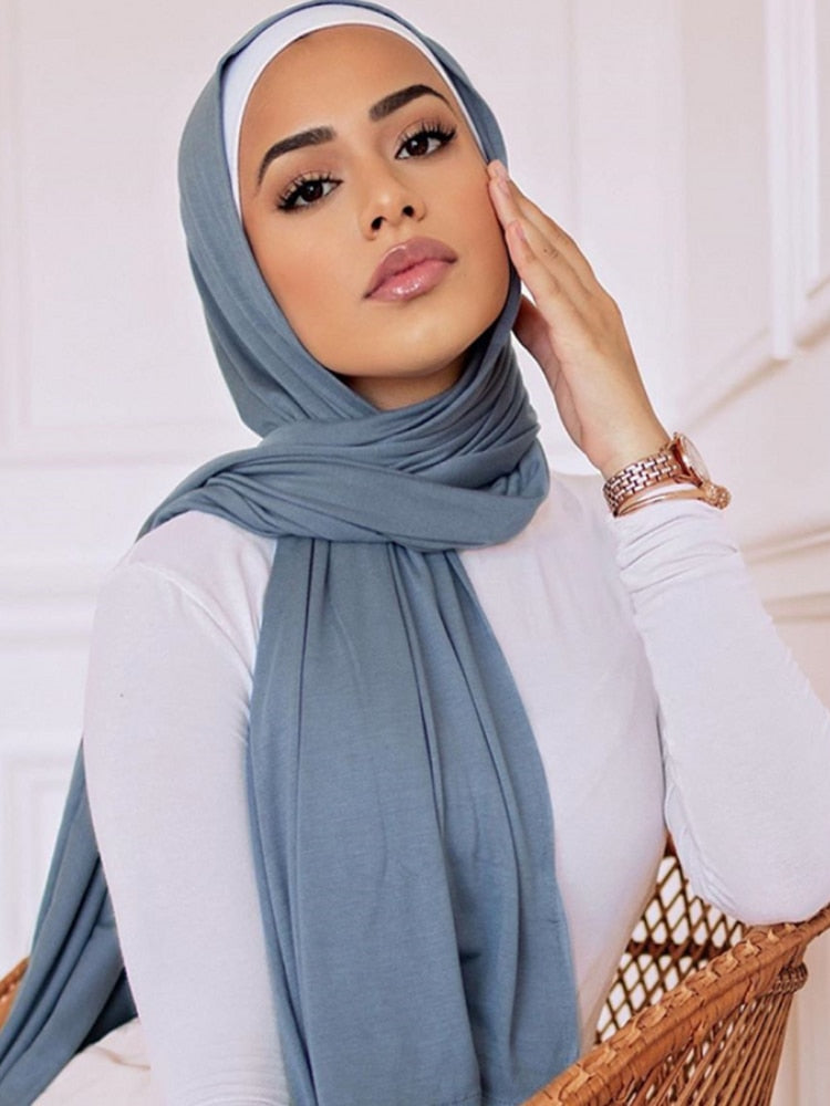 Plain Soft Turban Head wrap 170x55cm