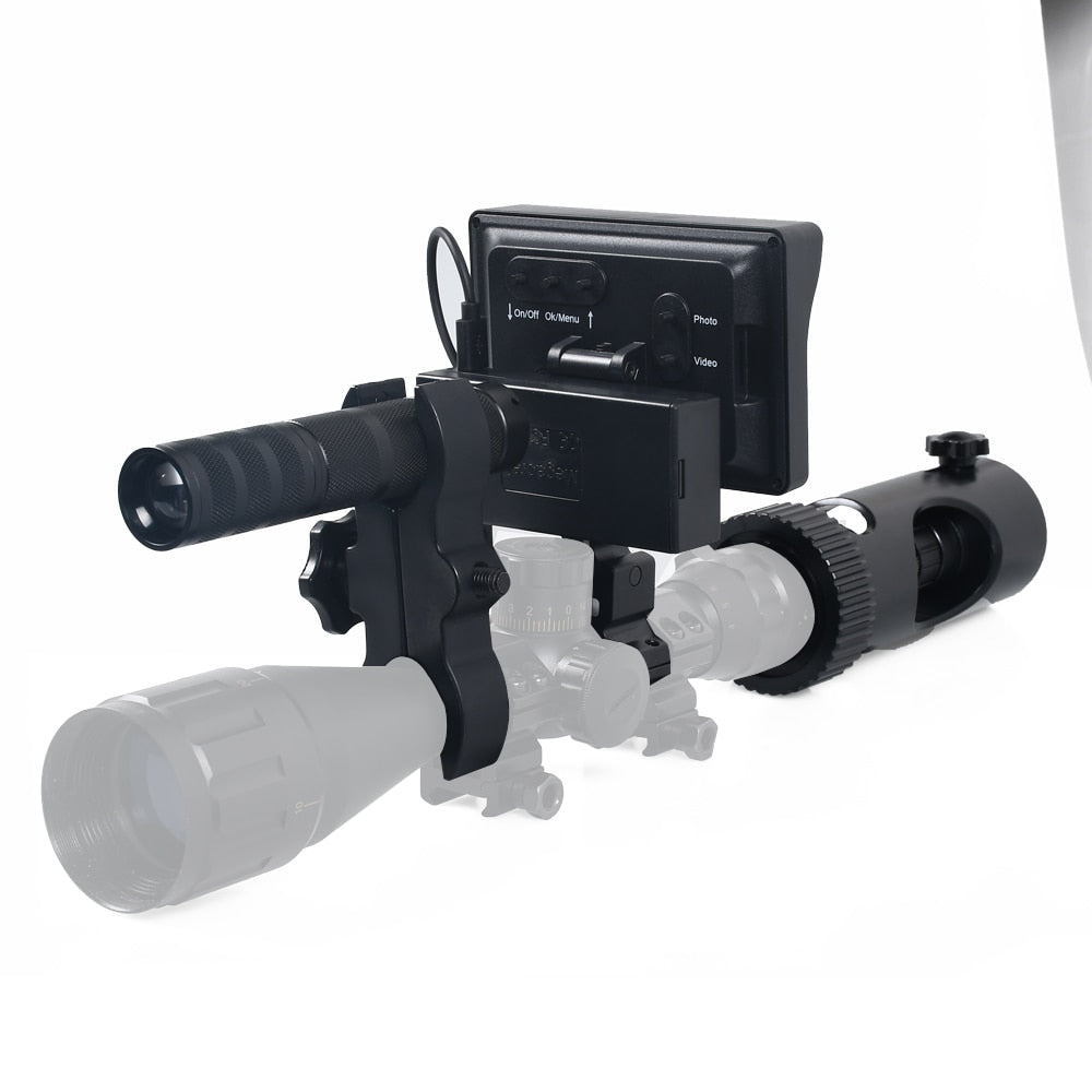 Night Vision Riflescope Hunting Scopes Sight Camera Infrared LED IR Clear Vision Scope Device for Rifle Night Hunting