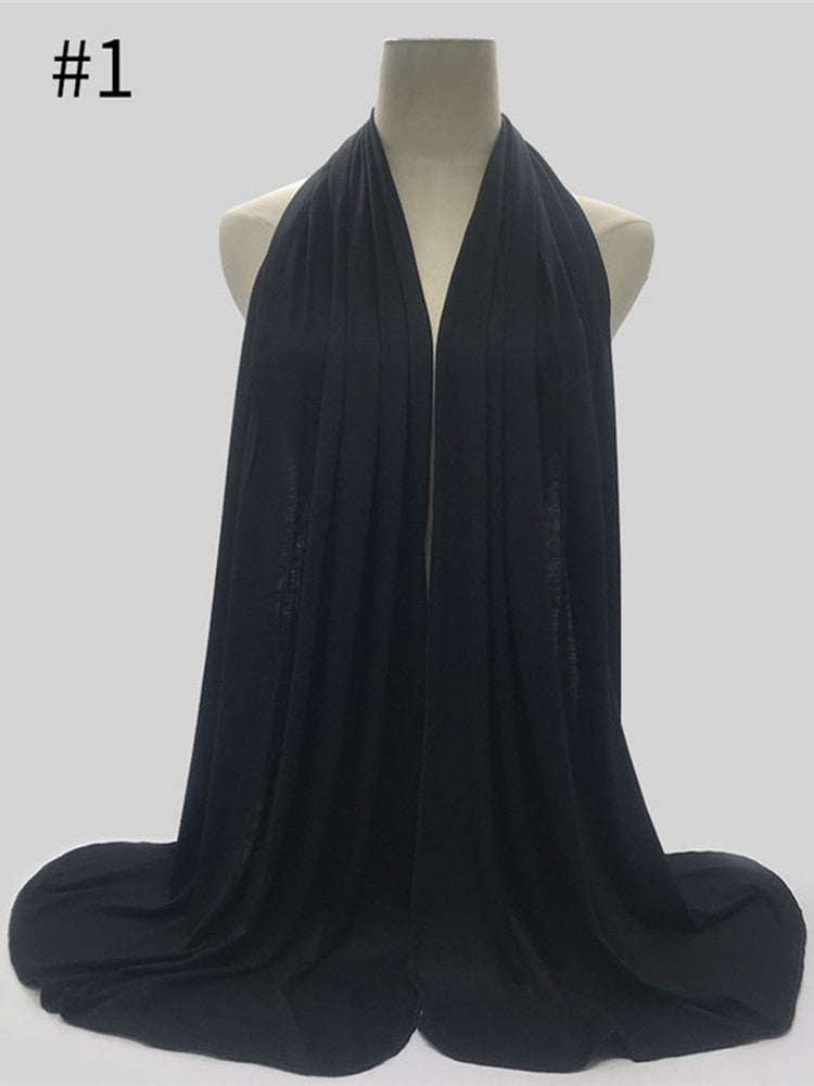 Plain Soft Turban Head wrap 170x55cm